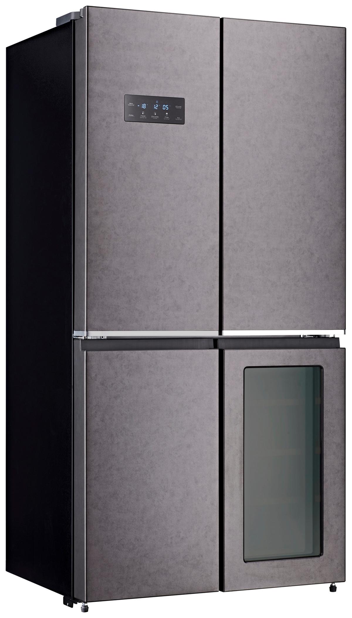 Multi-Door WCD595EWTSNF ST ca. 91x182x71 cm Dunkelgrau - Dunkelgrau, KONVENTIONELL, Kunststoff/Metall (90,5/182/72cm) - Wolkenstein