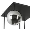 TAKLAMPA LIP - kromfärg/svart, Modern, metall/glas (41/41/61cm) - Mömax