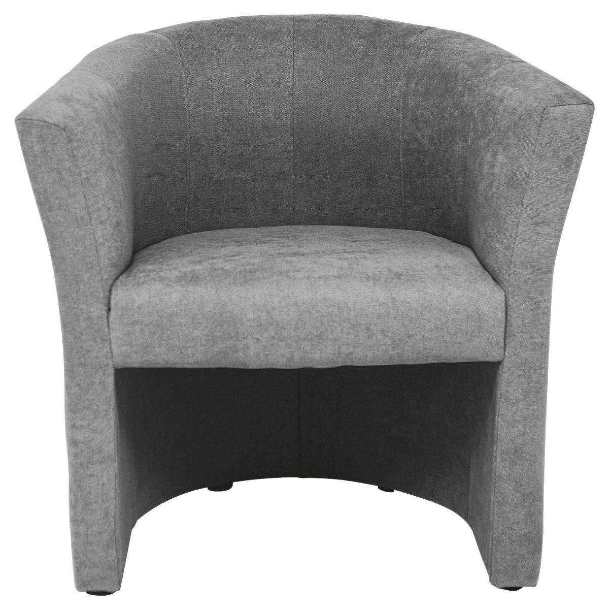 FOTEL TOMI   -EXKLUSIV- - jasnoszary/czarny, Konventionell, tworzywo sztuczne/tkanina (68/78/65cm) - Boxxx
