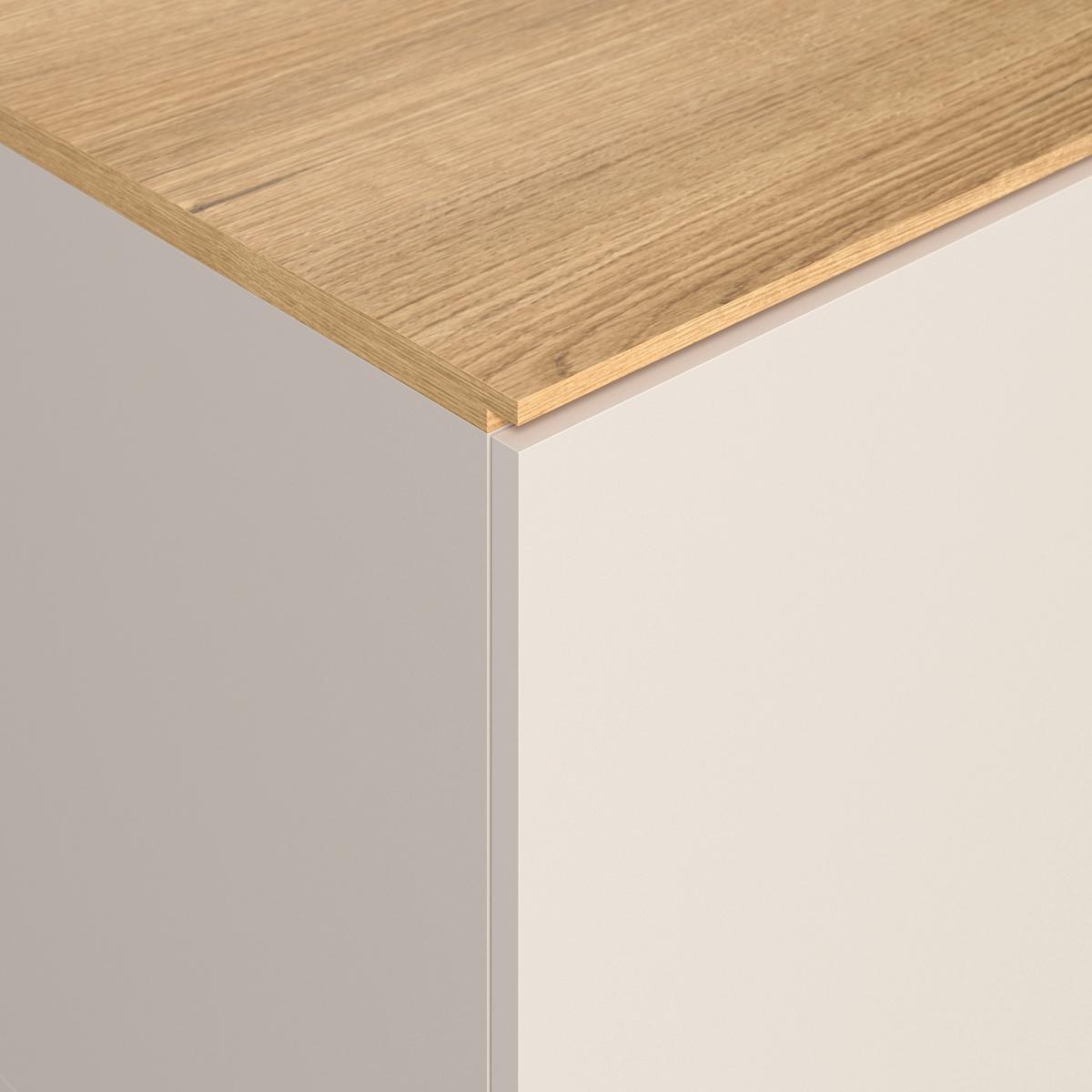Comodă TV KING - cașmir/culoare lemn stejar, Modern, material pe bază de lemn (170/54/40cm) - Modern Living