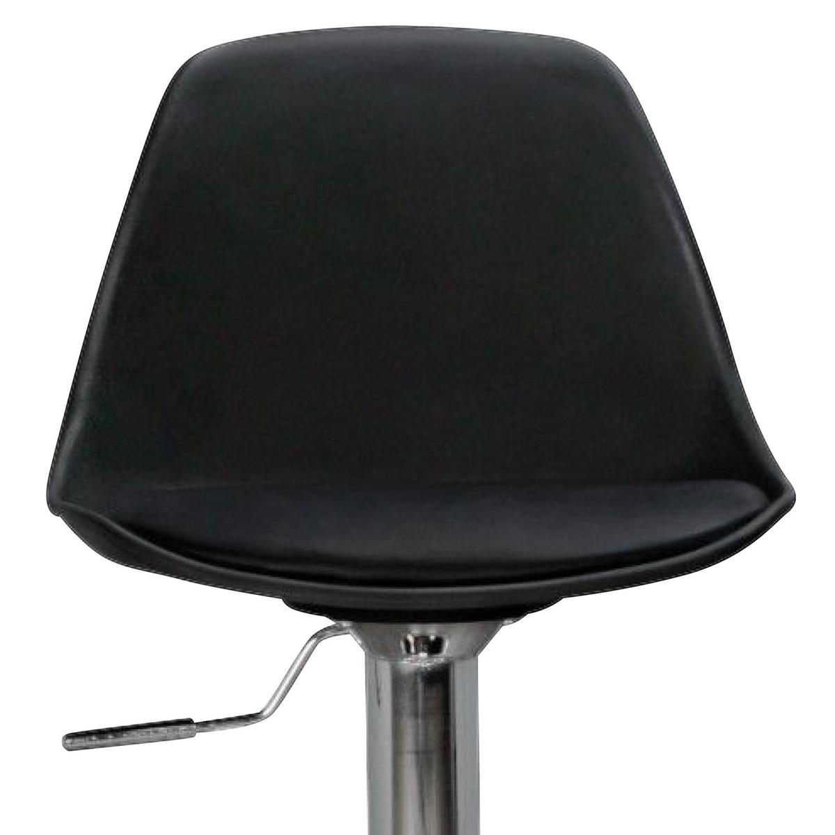 Barski Stol Korsika - barve kroma/črna, Moderno, kovina/umetna masa (40/104/40cm) - MID.YOU