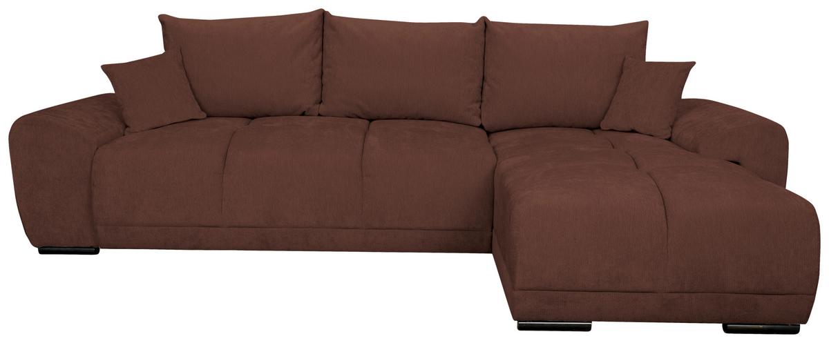 Kutna Garnitura Bonn - smeđa/crna, Moderno, tekstil/plastika (296/182cm)