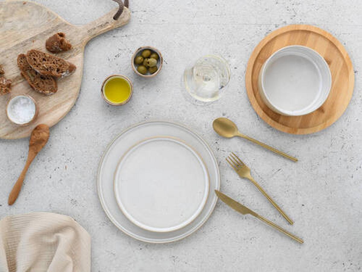 Jedilni Servis Futuro White Sand, 12-Delni - bela/peščene barve, Trend, keramika - Creatable