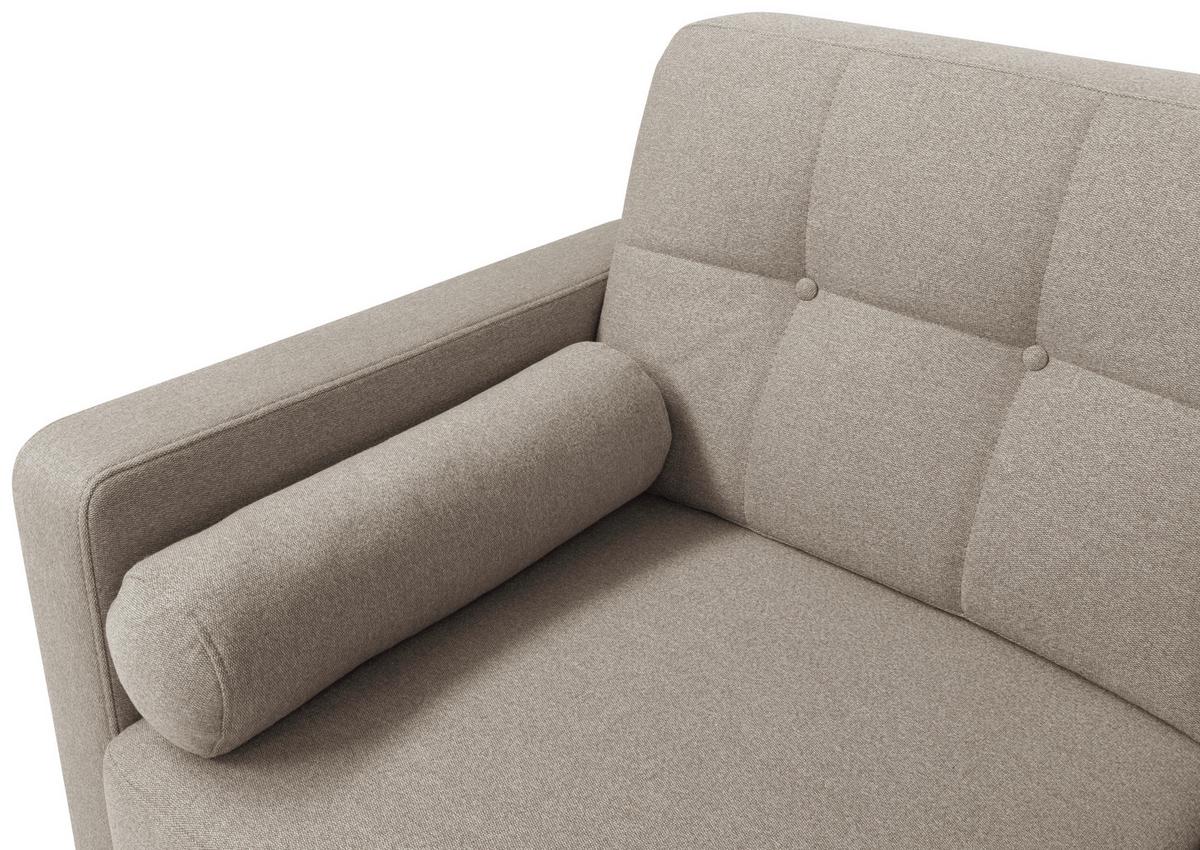 Kutna Garnitura Noret - bež/hrast Wotan, Konvencionalno, tekstil/drvo (242/242cm) - Modern Living