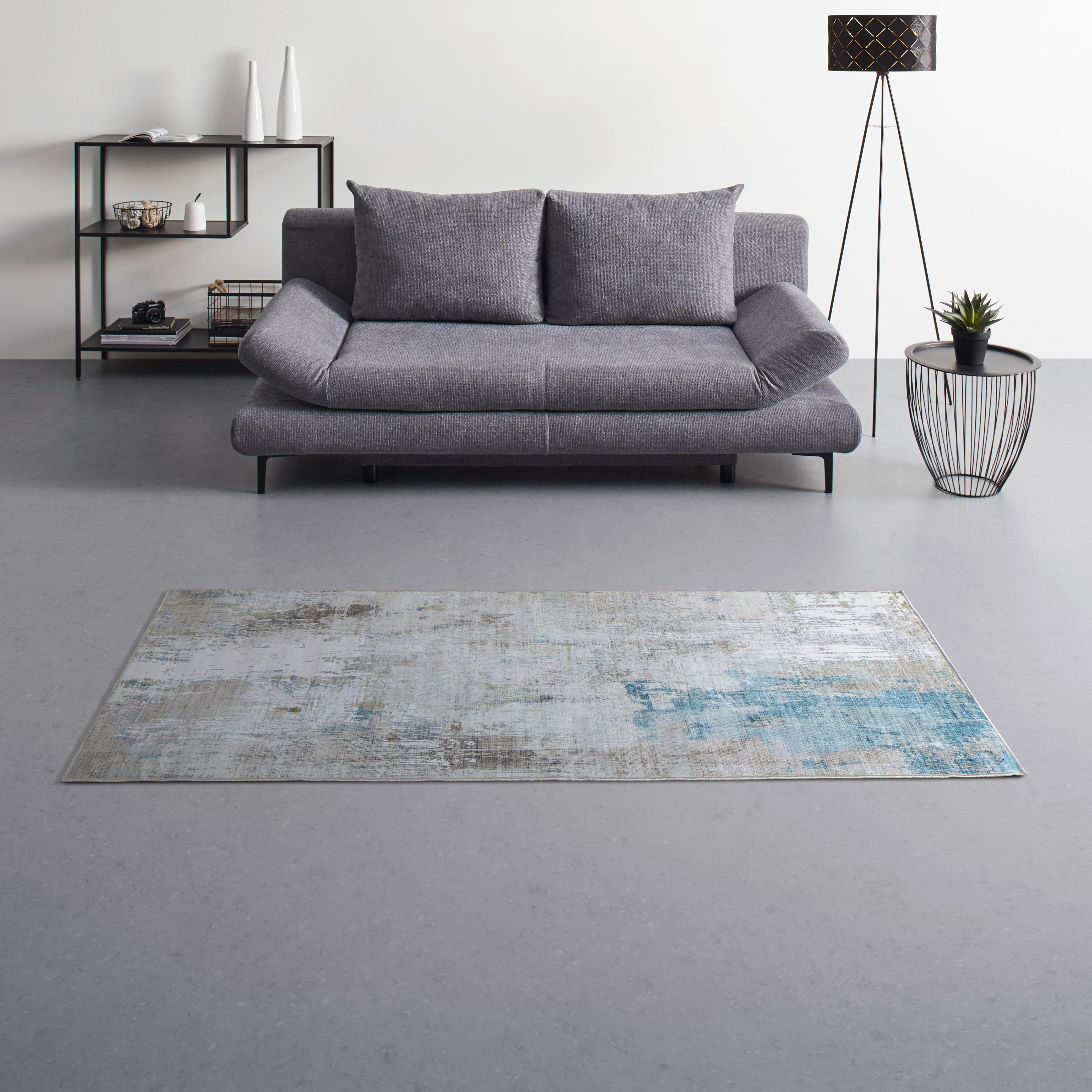 FLATVÄVD MATTA BRUCE 1 - ljusgrön/terrakotta, Modern, plast (80/200cm) - Mömax