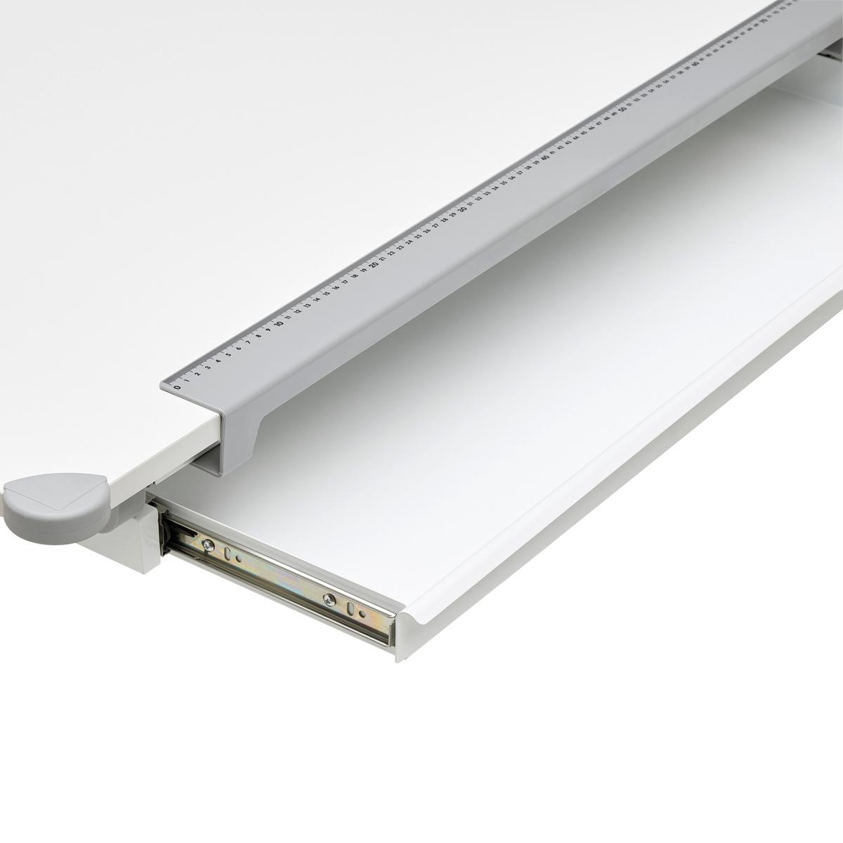 Schreibtisch Studare Grau/Weiss - Weiss/Grau, Konventionell, Holzwerkstoff/Metall (110/55-78/68cm) - Mömax