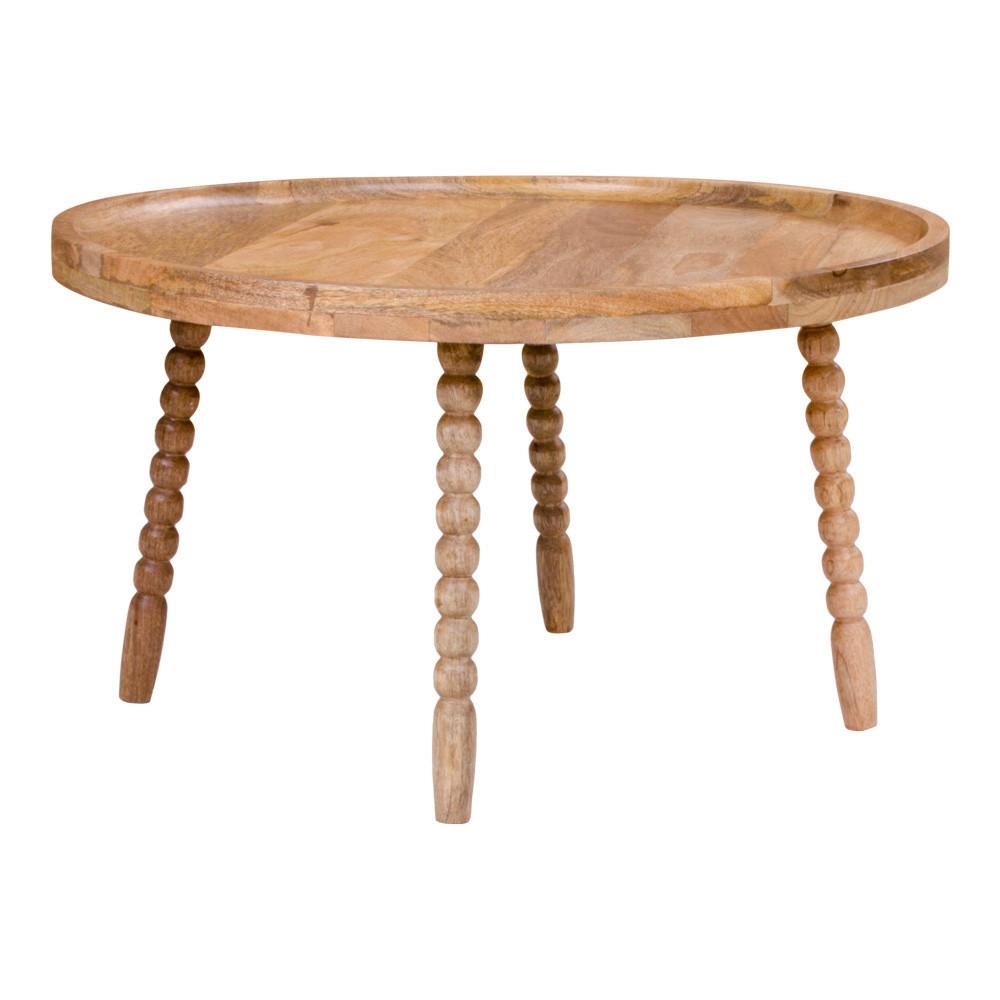Couchtisch Jammu Echtholz ca. 60x60x35 cm - Hellbraun/Naturfarben, Design, Holz (60/60/35cm) - MID.YOU