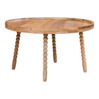 Couchtisch Jammu Echtholz ca. 60x60x35 cm - Hellbraun/Naturfarben, Design, Holz (60/60/35cm) - MID.YOU