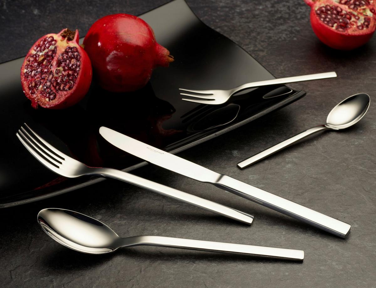 Besteckset Milos Silberfarben 30-teilig - Silberfarben, Basics, Metall - Echtwerk