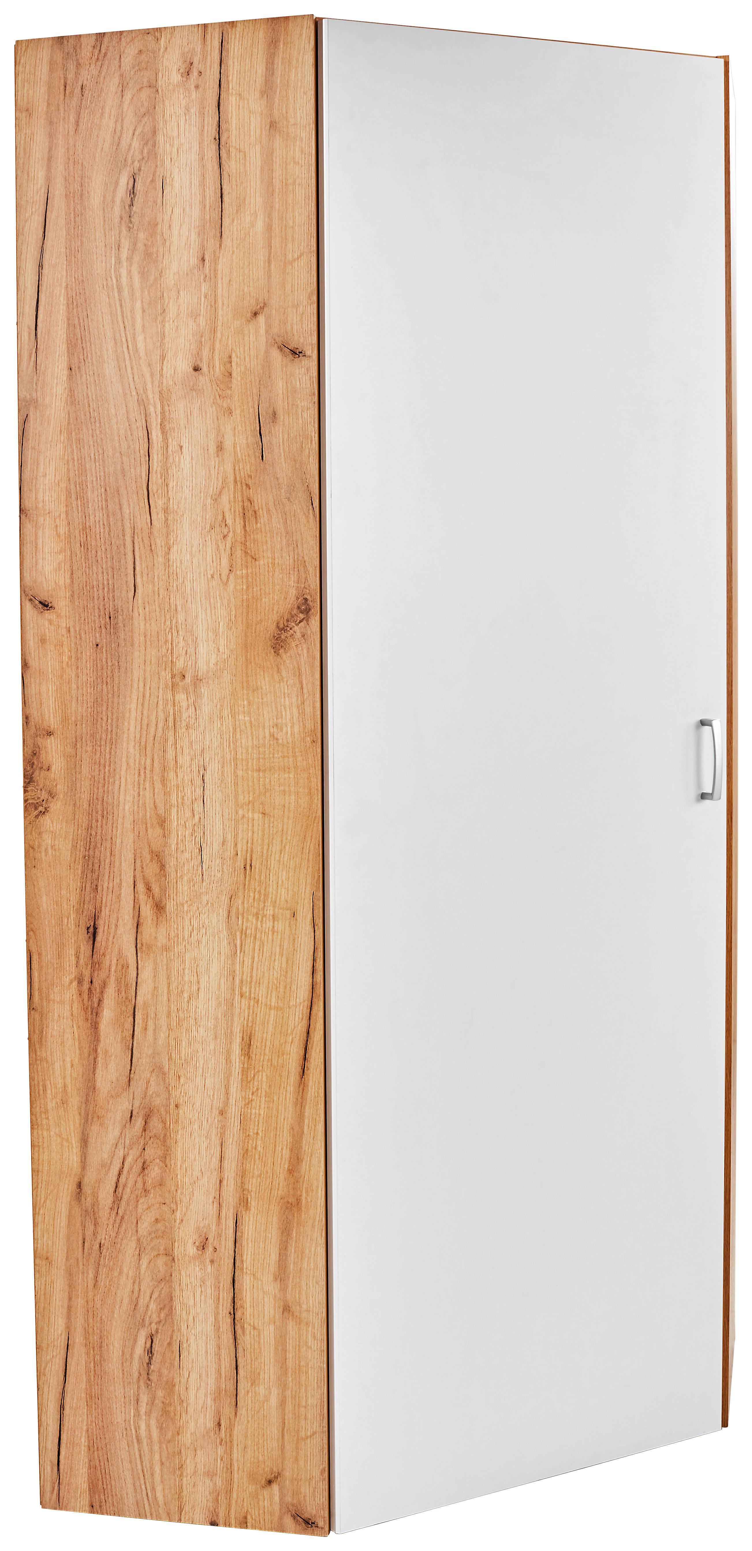 Ormar Tio - bijela/boje hrasta, Moderno, drvni materijal (80/80cm) - Modern Living