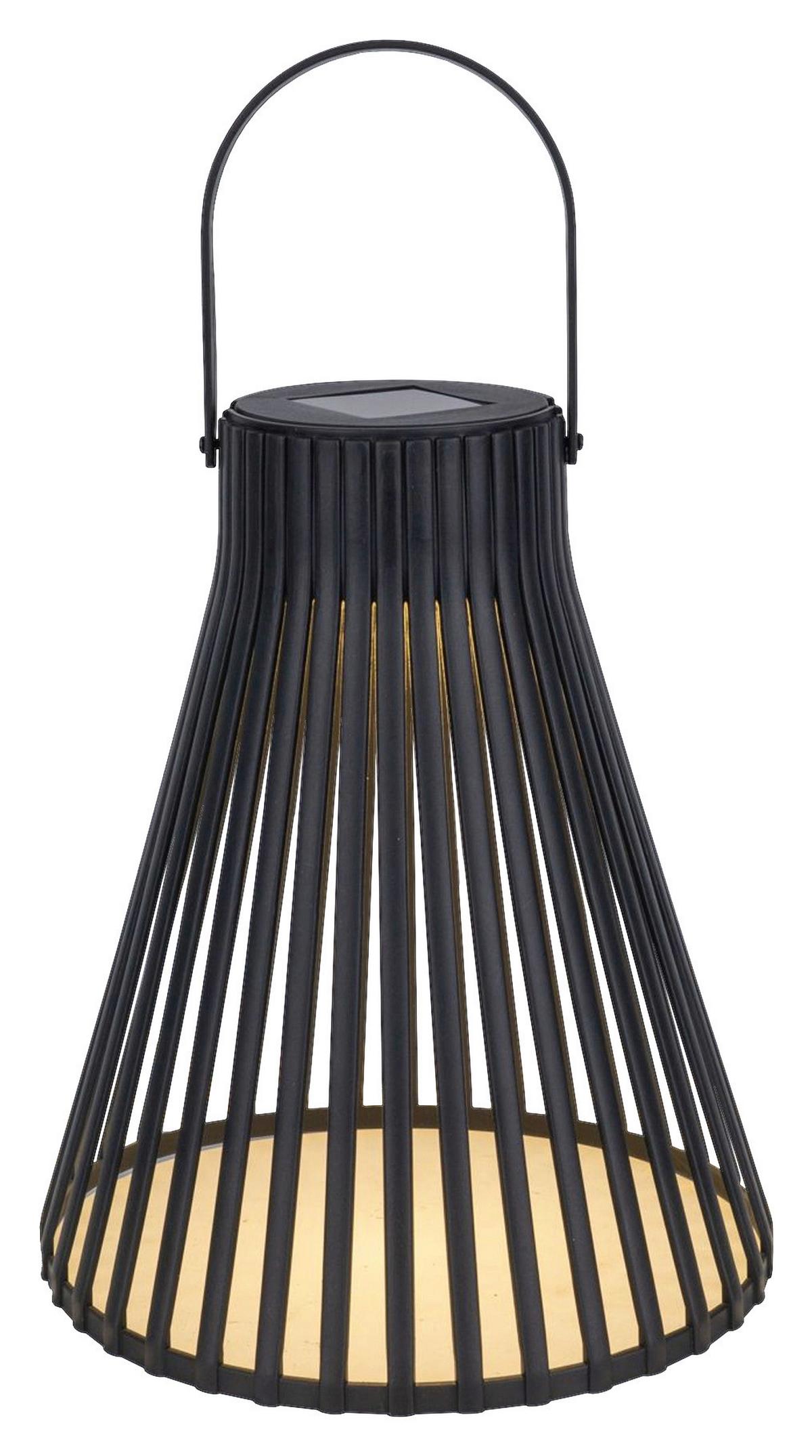 Solarleuchte Schopi Schwarz max. 0,06 Watt - Schwarz, KONVENTIONELL, Kunststoff (9-20/24-33cm) - Mömax