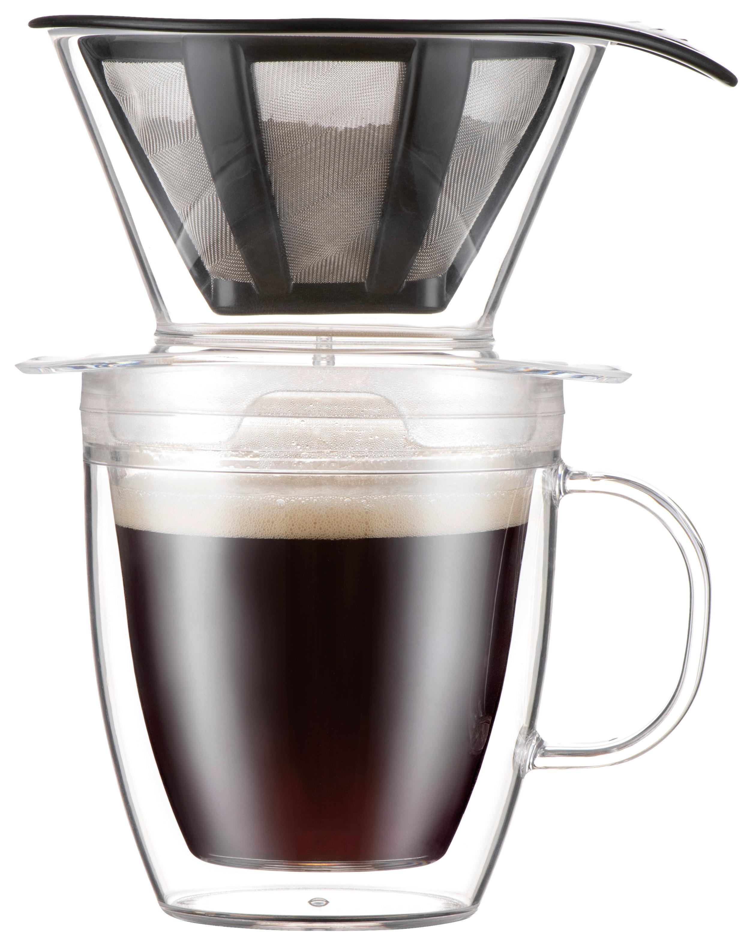Kaffeebereiter Bodum-Pour Over Schwarz ca. 0,35l - Schwarz, KONVENTIONELL, Kunststoff (13/19/13cm) - Bodum