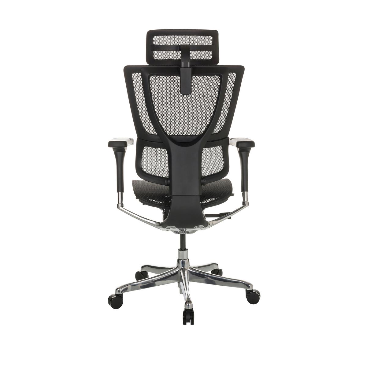 Pisarniški Stol Ergohuman Slim I, Črna - srebrne barve/črna, Basics, kovina/umetna masa (69/116-138/66cm) - MID.YOU