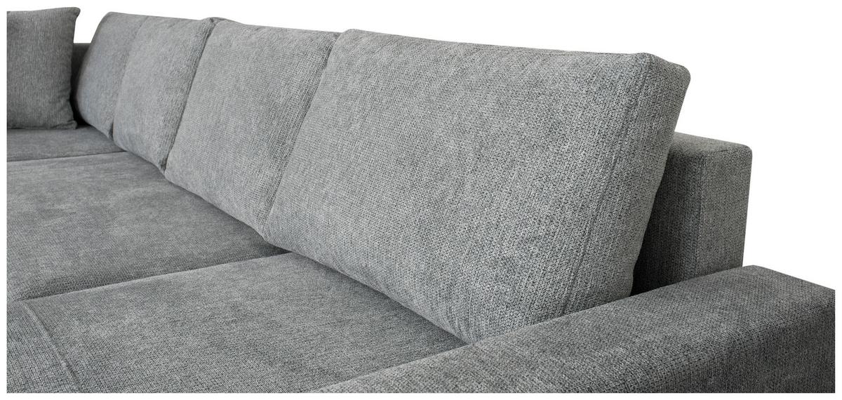 Kutna Garnitura Town - siva/crna, Moderno, tekstil/plastika (312/90/169cm) - Modern Living