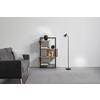 HYLLA ADRIAN -EXKLUSIV- - svart/naturfärgad, Modern, metall/trämaterial (80/126/33,2cm) - Mömax
