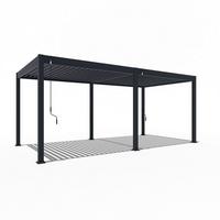 Pergola Superior, Antracit, 3x6m - barve grafita, Basics, kovina (300/255/600cm) - Gardenson