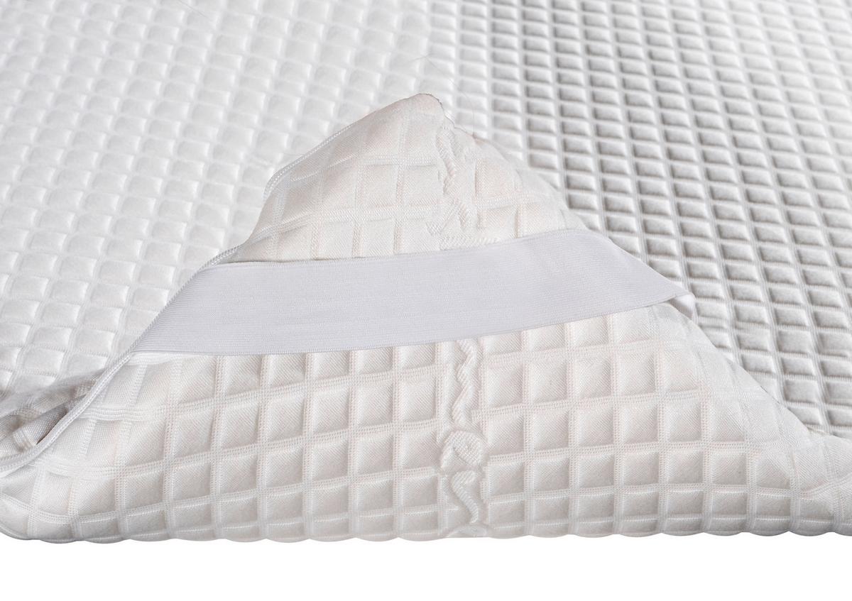 MATERAC NAWIERZCHNIOWY VISCO TOPPER - biały, Basics, tkanina (70/140cm) - Livetastic