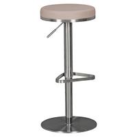 Barski Stol Wl1.942 - srebrne barve/rjavosiva, Moderno, kovina/tekstil (38/57/38cm) - MID.YOU