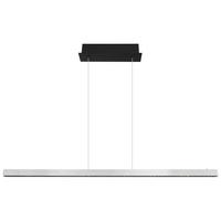 LED-HÄNGELEUCHTE 17013H - Schwarz/Alufarben, Konventionell, Metall (120/9/120cm) - Globo