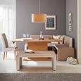 Stuhl in Schlamm/Weiß - Schlammfarben/Buchefarben, MODERN, Holz/Textil (49/105/48cm) - MODERN LIVING