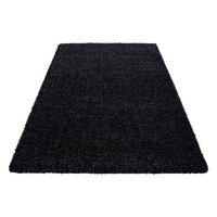 Hochflorteppich Life Anthrazit ca. 140x200cm - Anthrazit, KONVENTIONELL, Textil (140/200cm) - Novel