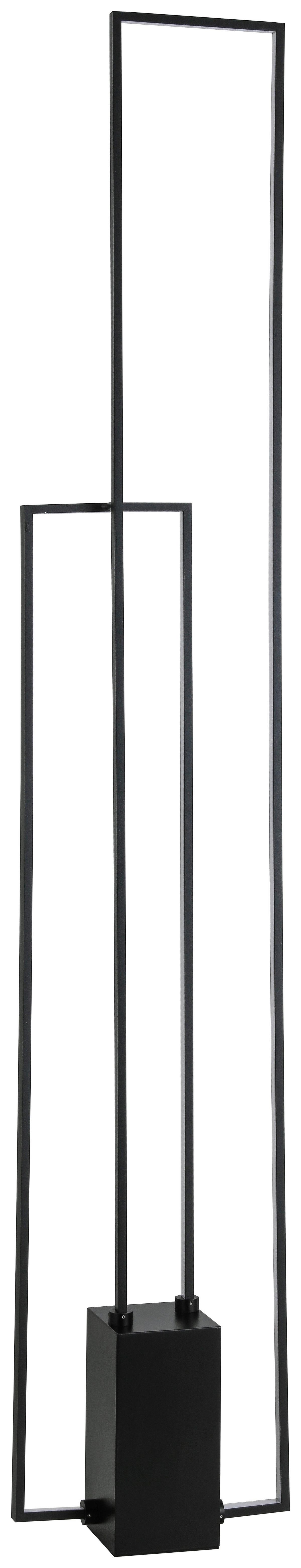 Led Állólámpa Aveline - fekete, Modern, műanyag/fém (24/10/138cm) - Premium Living