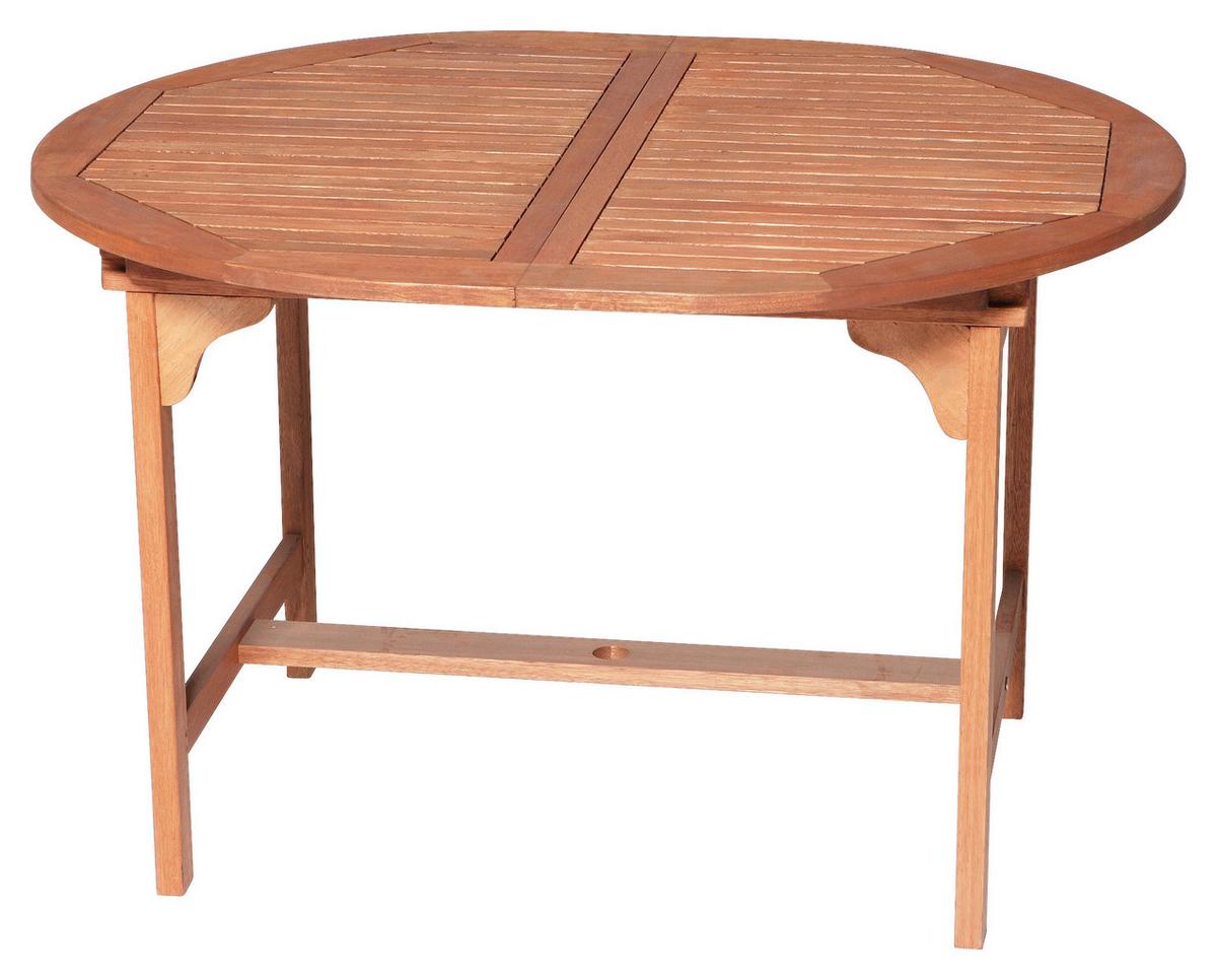 Gartengarnitur 7-tlg. Maracaibo Echtholz - Naturfarben, KONVENTIONELL, Holz - Gardenson