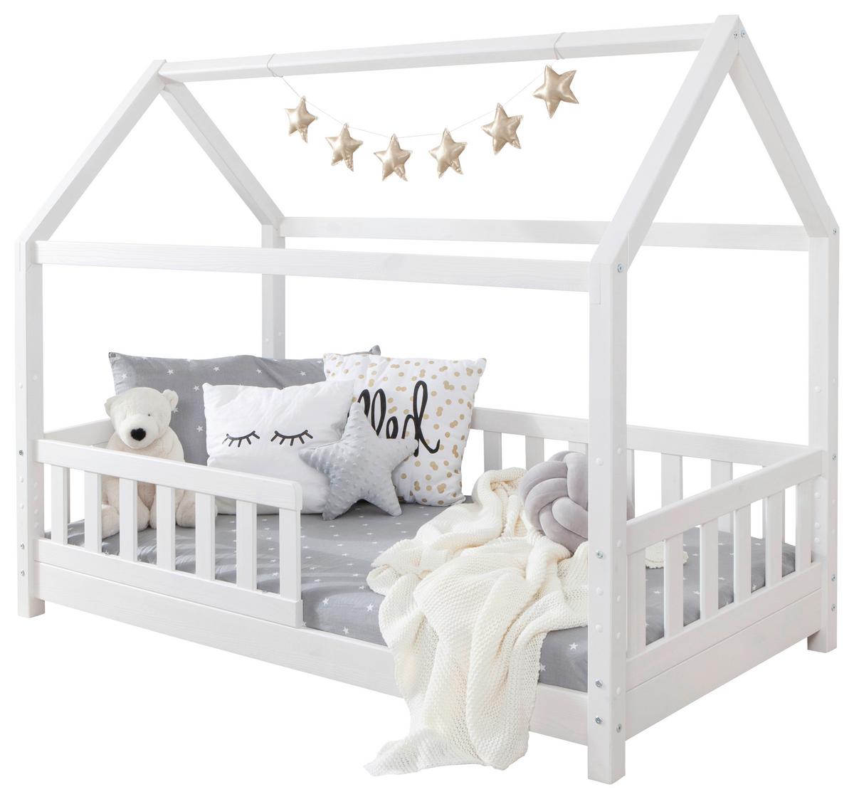 Haubett Kay ca. 80x160 cm Weiß - Weiß, MODERN, Holz/Textil (80/160cm) - MID.YOU