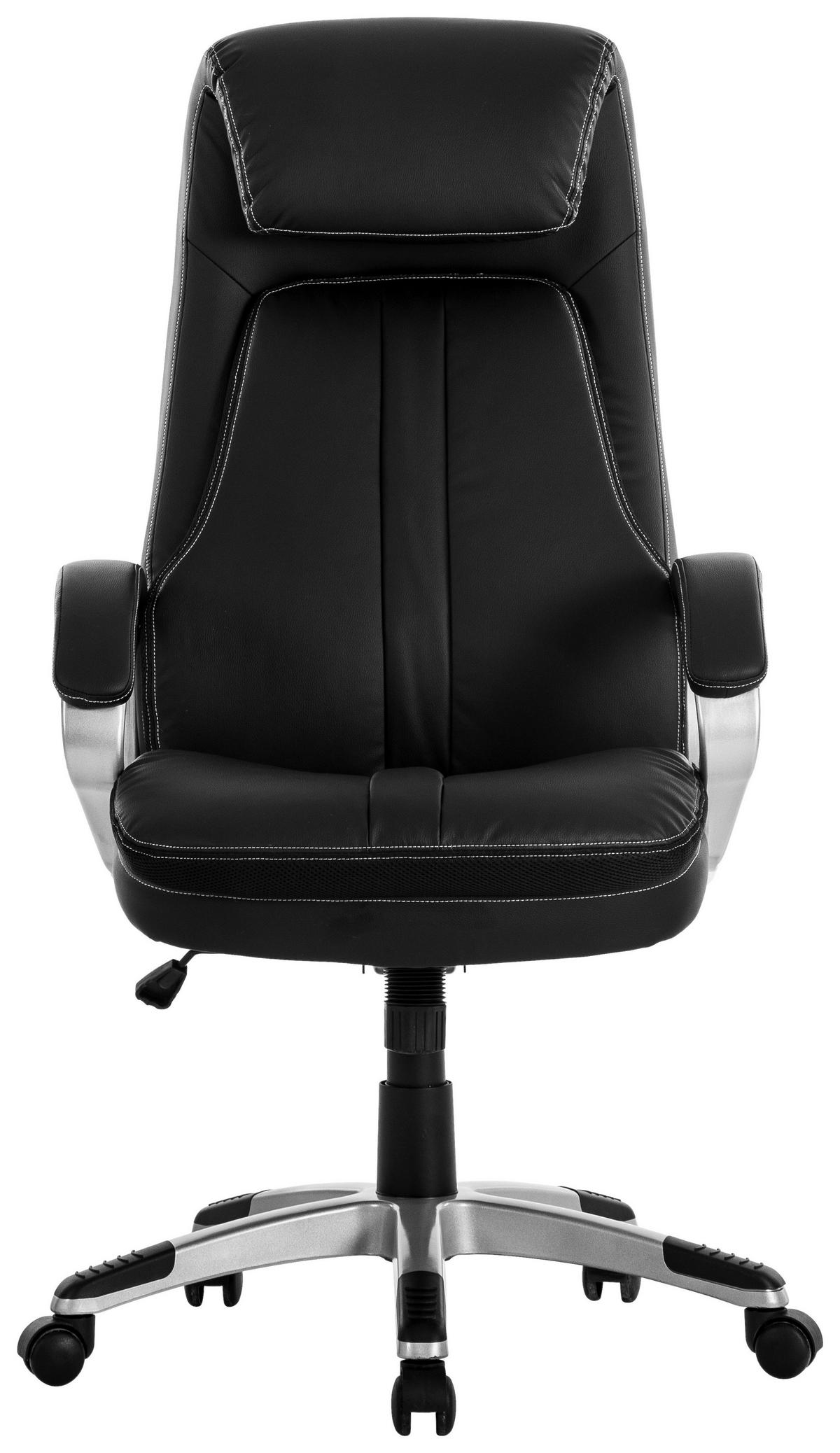 Uredska Stolica Graz - crna, Moderno, tekstil/plastika (68/124/79cm) - Modern Living