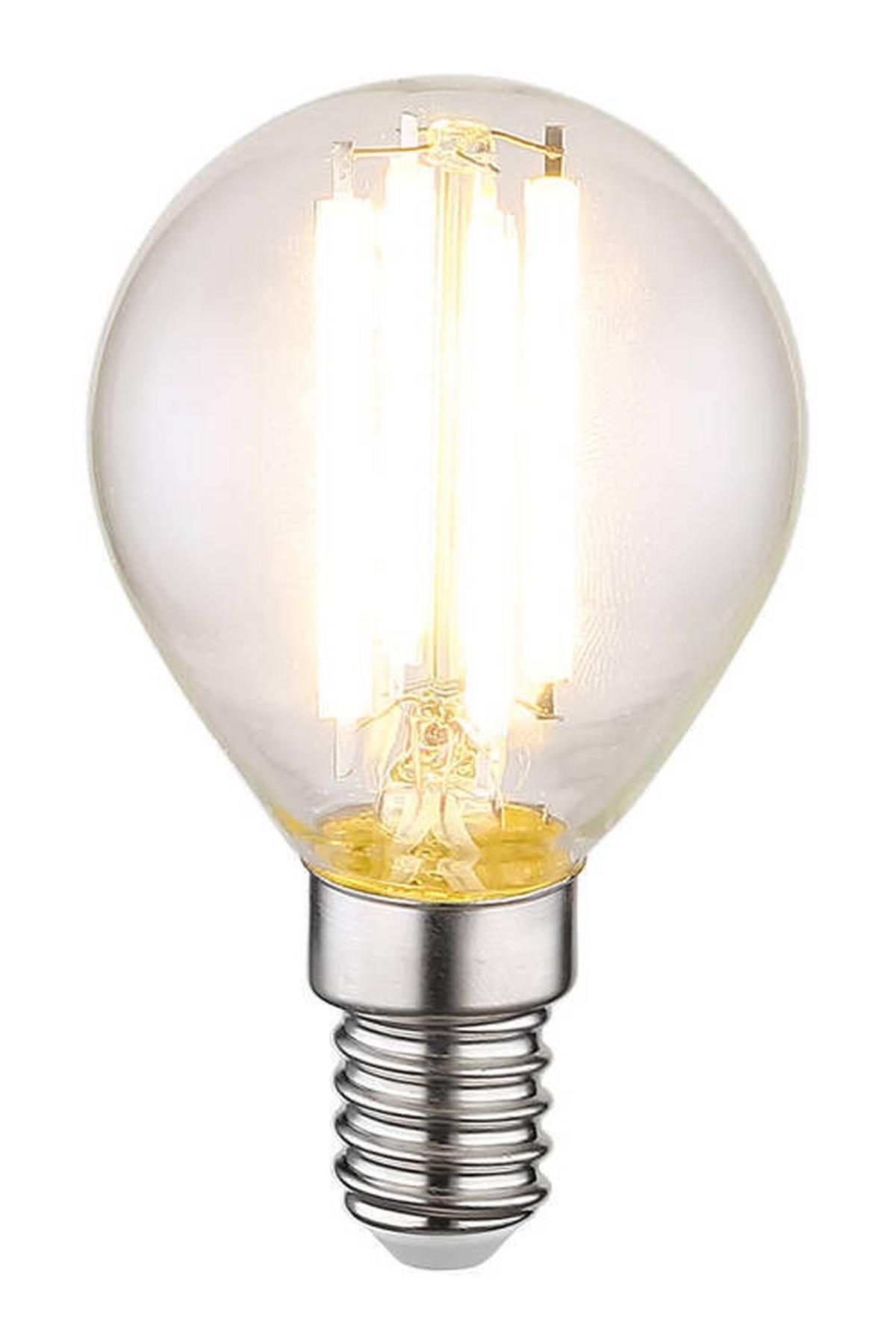 Led-sijalka 10578k - prozorno, kovina/steklo (4,5/7,8cm) - Globo