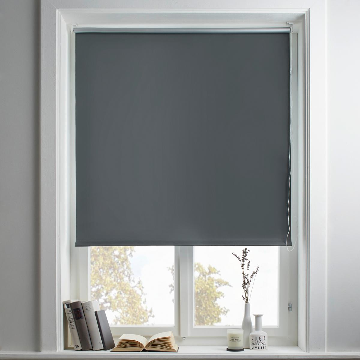 Jaluzea de agățat Thermo - ardeziu, textil (100/150cm) - Premium Living