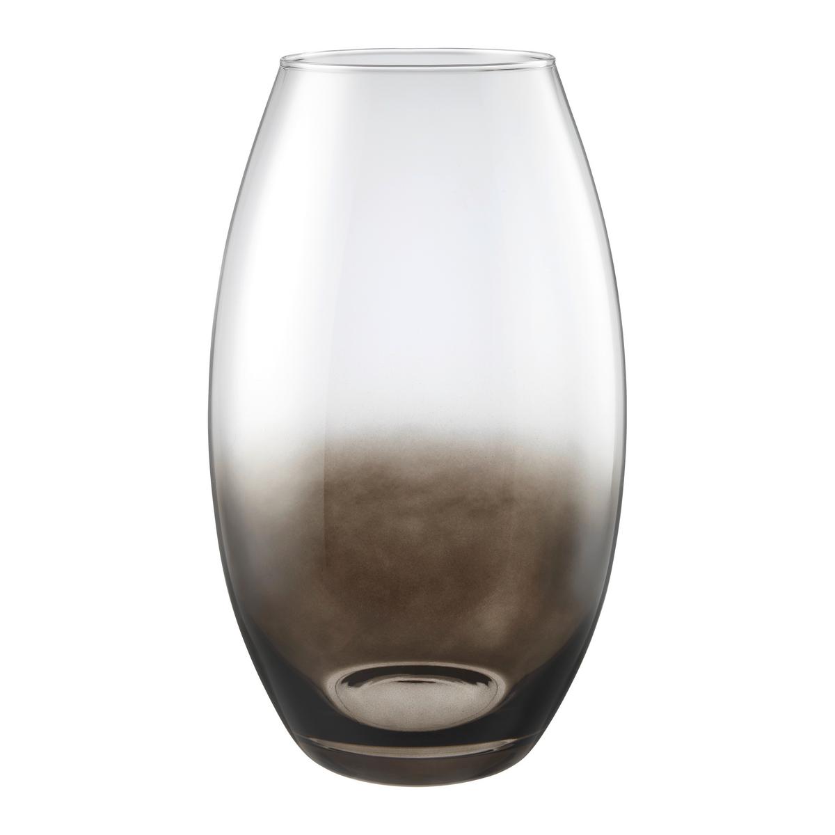 Vază Ombre II - străveziu/negru, Konventionell, sticlă (15/30cm) - Mömax