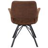 STOL MED ARMSTÖD ADRIANA - grön/brun, Modern, metall/trä (61/85/62,5cm) - Mömax