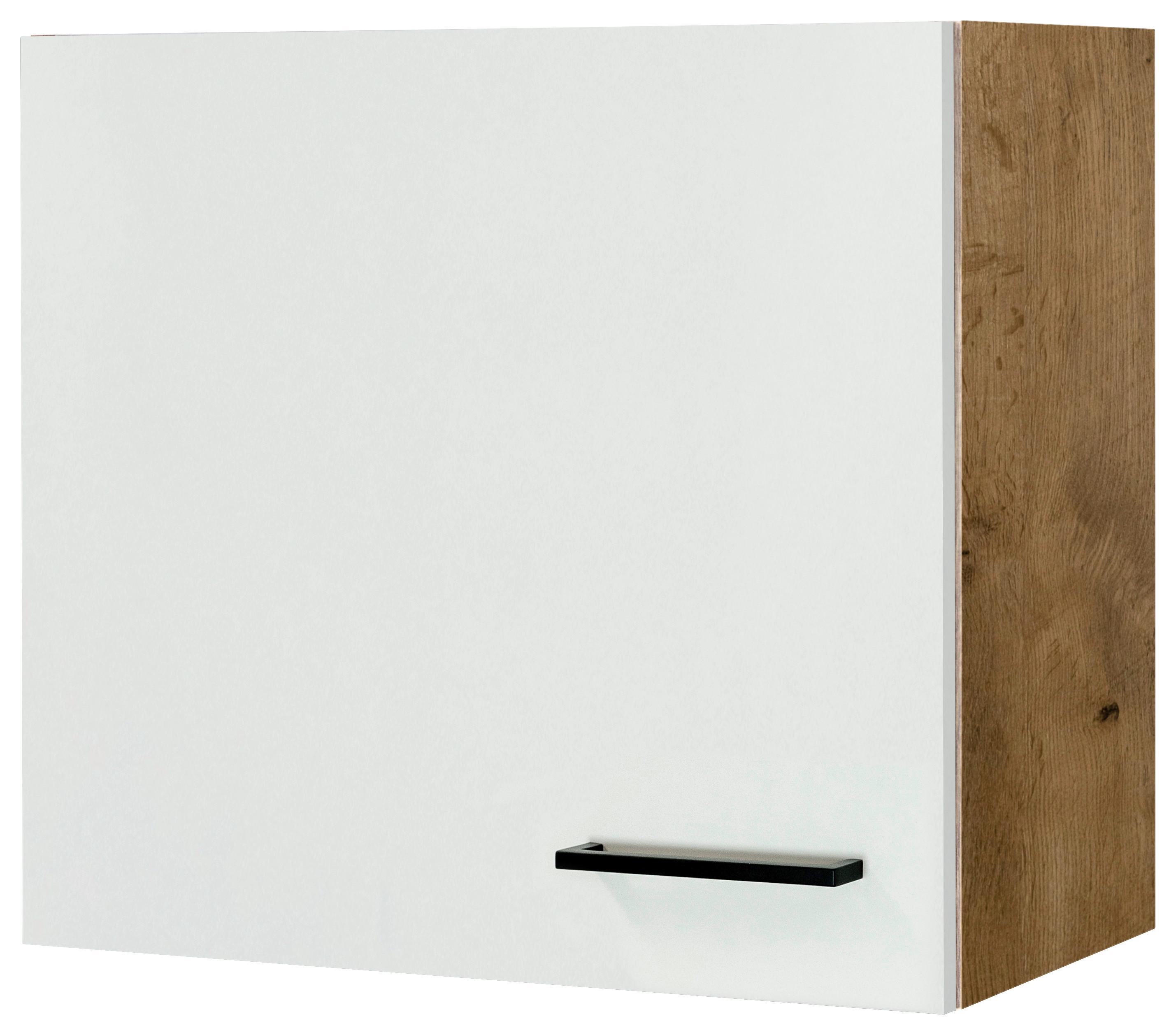 Kuhinjska Zgornja Omarica Avila, Magnolia, Barva Hrasta - magnolija/črna, Konvencionalno, kovina/leseni material (60/54,8/32cm) - FlexWell
