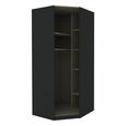Eckschrank in Anthrazit - Anthrazit, MODERN, Holzwerkstoff (91,1/210/91,1cm) - Based Eckschrank in Anthrazit - Anthrazit, MODERN, Holzwerkstoff (91,1/210/91,1cm) - Based