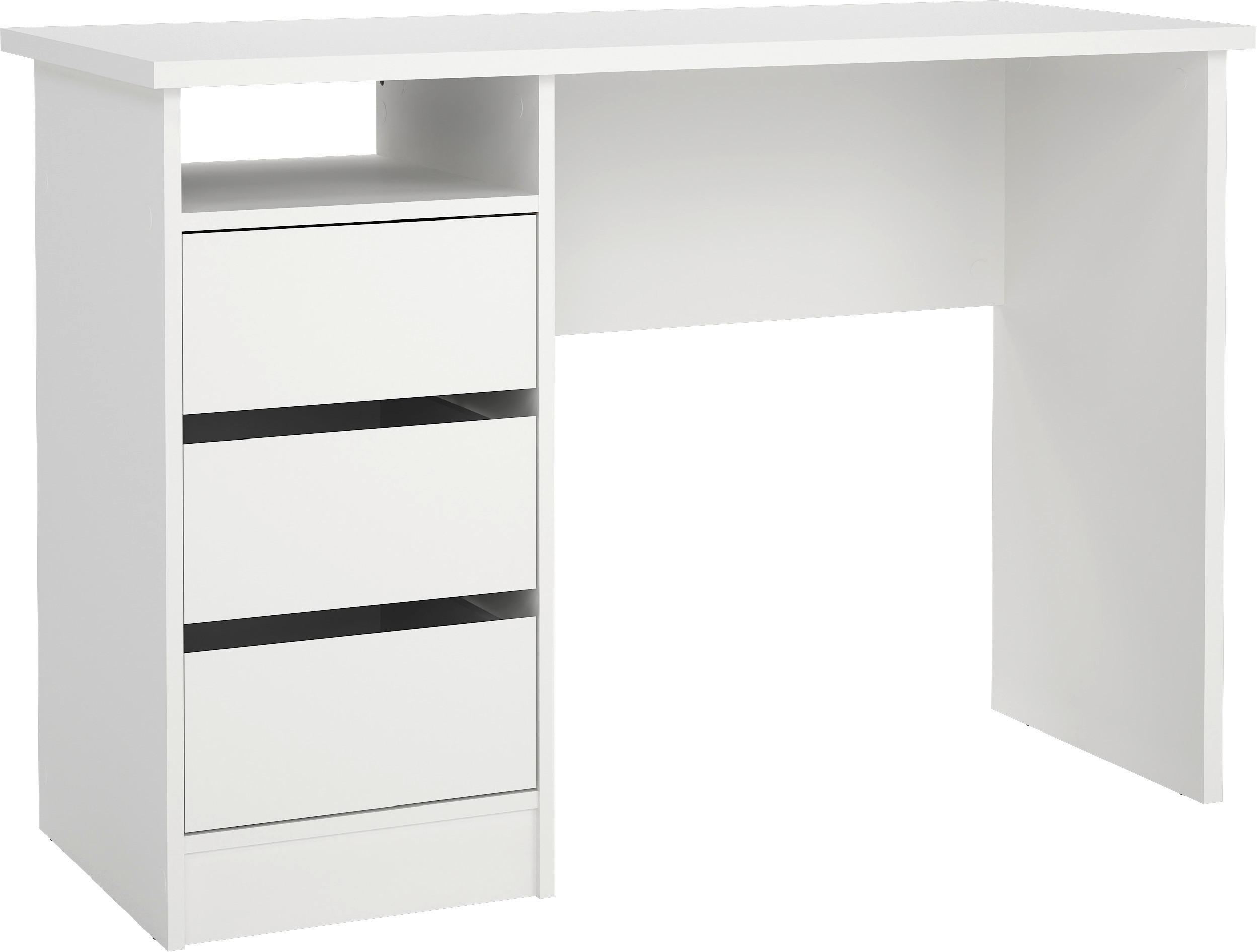 BIURKO FUNCTION PLUS - biały, Modern, materiał drewnopochodny (110/48,5/76cm) - MID.YOU