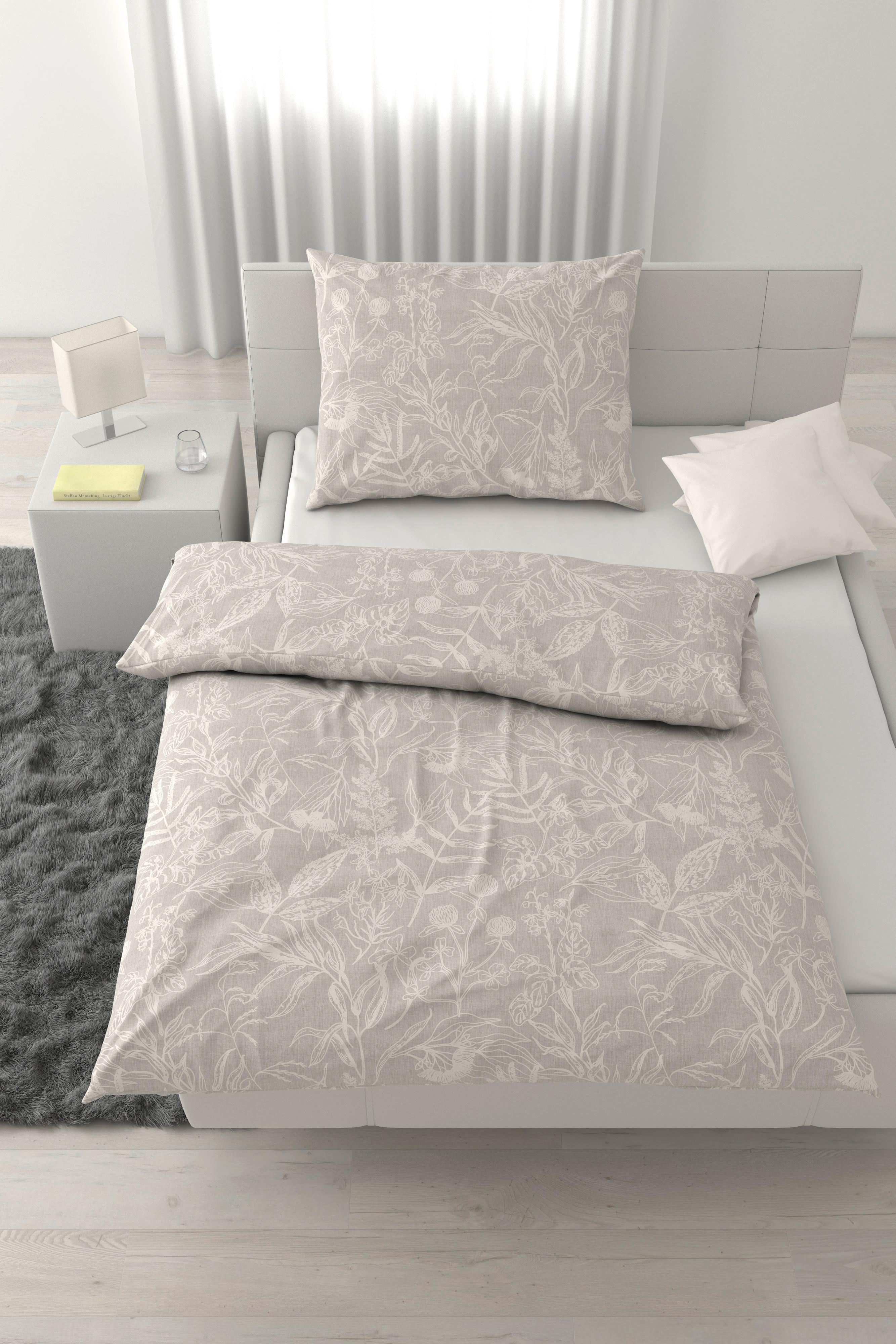 Lenjerie de pat Tylpur cca. 140x200/50x70 cm - gri deschis, textil (200/140/0,1cm) - Mömax
