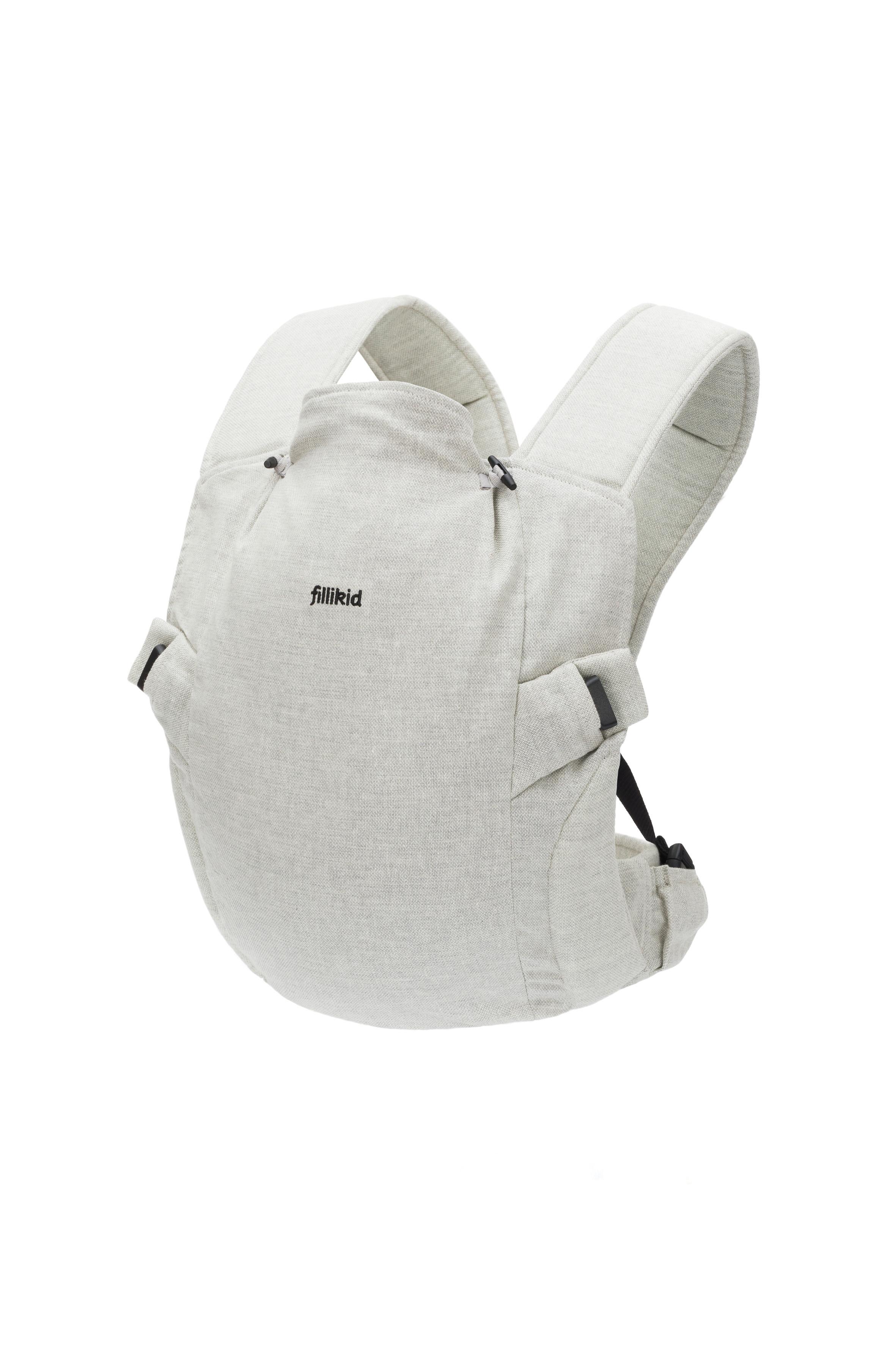 NOSIDEŁKO MC02-17 NATURAL - jasnoszary, Basics, tkanina (37/34cm) - Fillikid