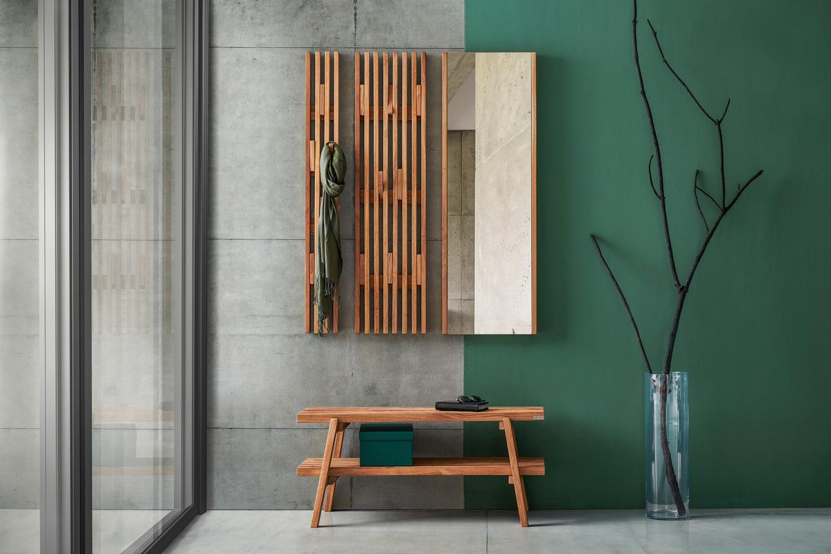 SIEDZISKO DO PRZEDPOKOJU STUDIOLINE - kolor dębowy, Natur, drewno (100/45/40cm) - Linea Natura