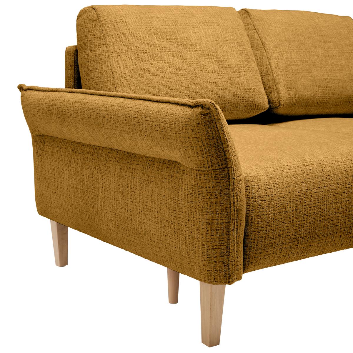 CANAPEA CU 2 LOCURI CUSTOM - galben muștar/crem, Modern, textil (150/85/92cm) - Mömax