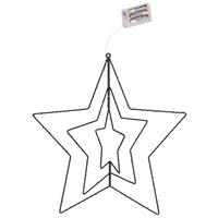 Függődísz Star - fekete, műanyag/fém (41,5/44/0,4cm) - Modern Living