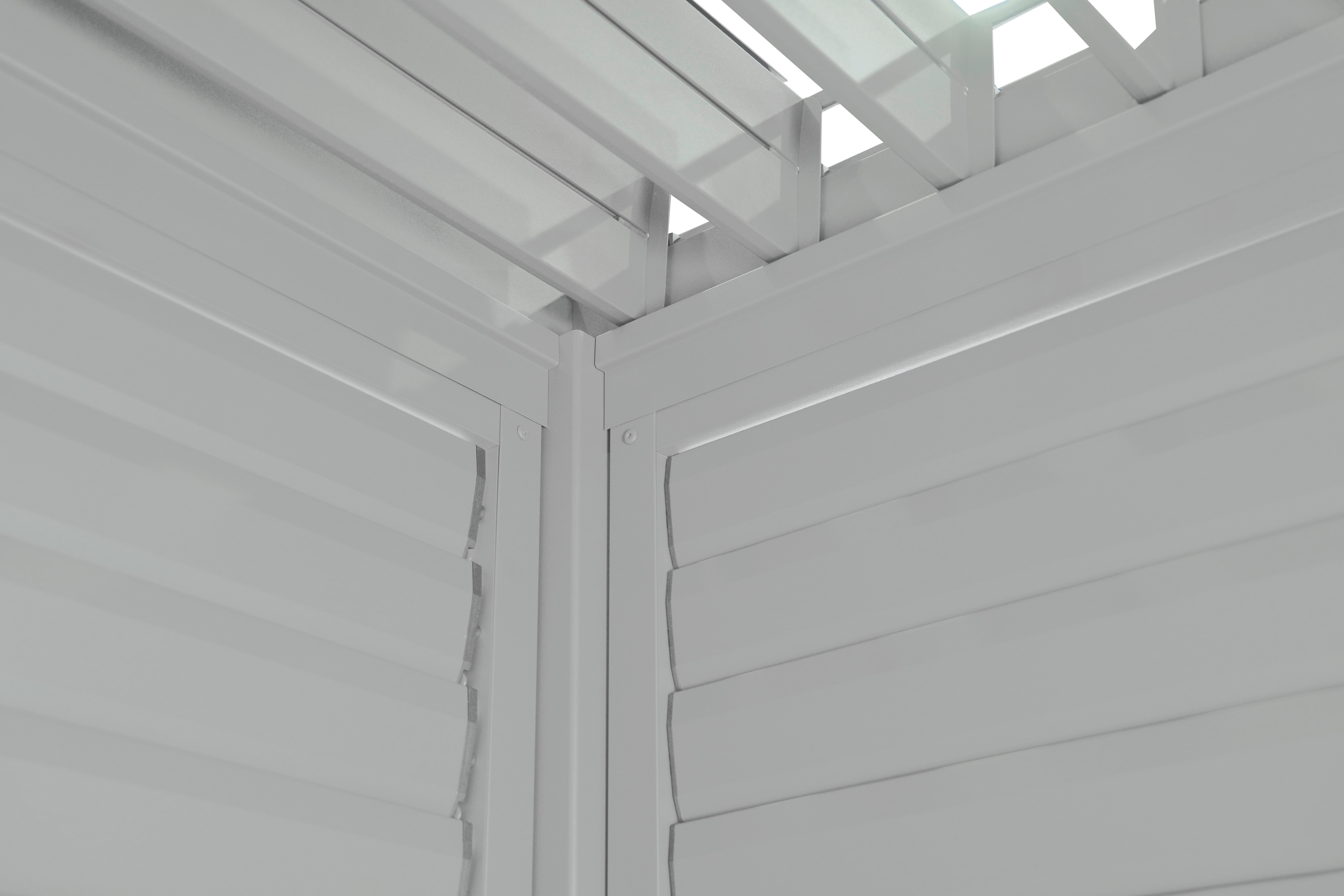 PERGOLA 111 SHUTTER WALL WEIß 123 - Basics (123/240/10cm) - Gardenson