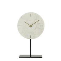 ZEGAR STOŁOWY 7109829_MORENO - biały, Basics, kamień/metal (25,5/10/42,5cm) - Light & Living