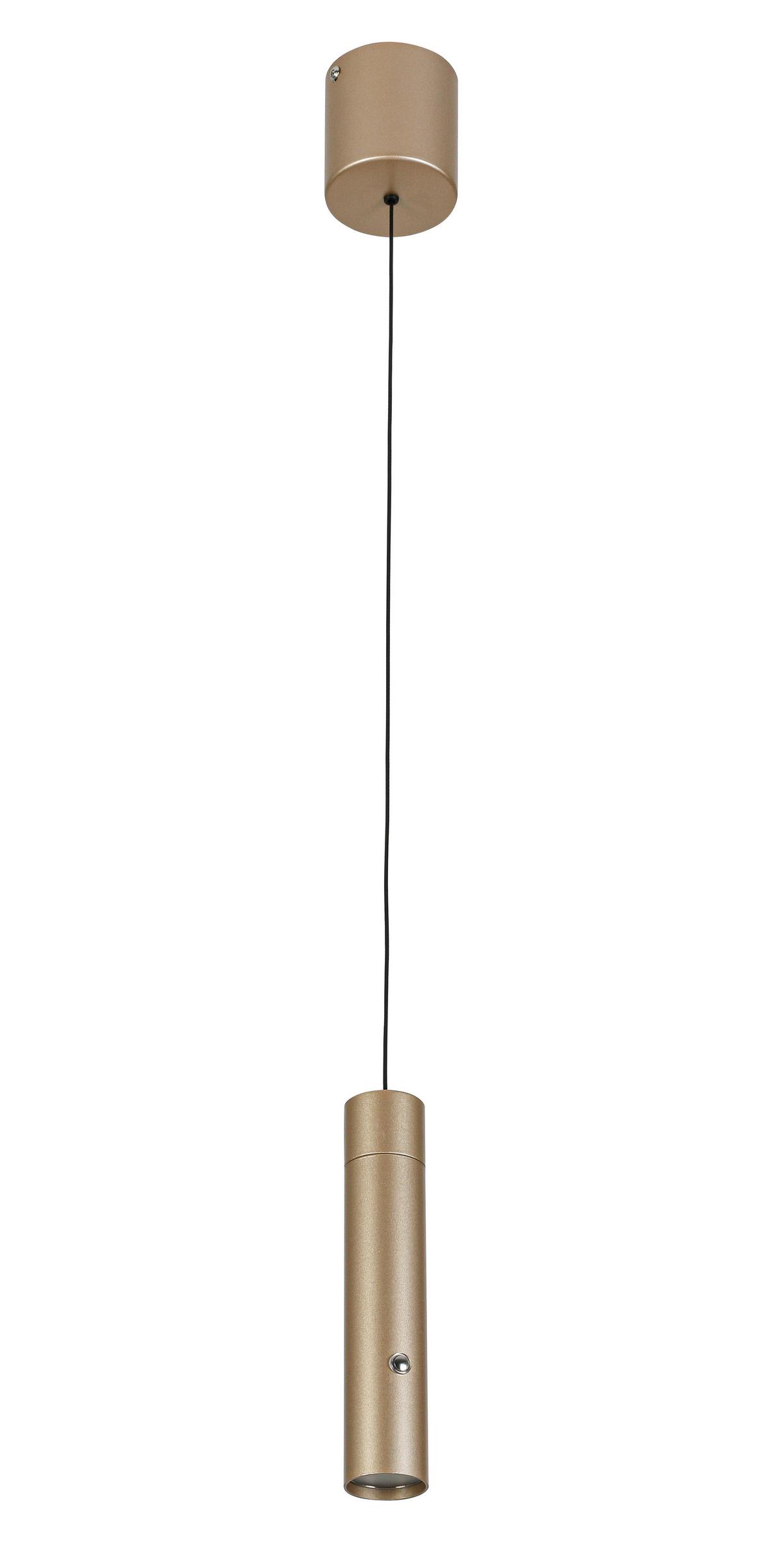 Viseča Svetilka Suso - barve kapučina, Moderno, kovina/umetna masa (3,8/3,8/150cm) - Mömax