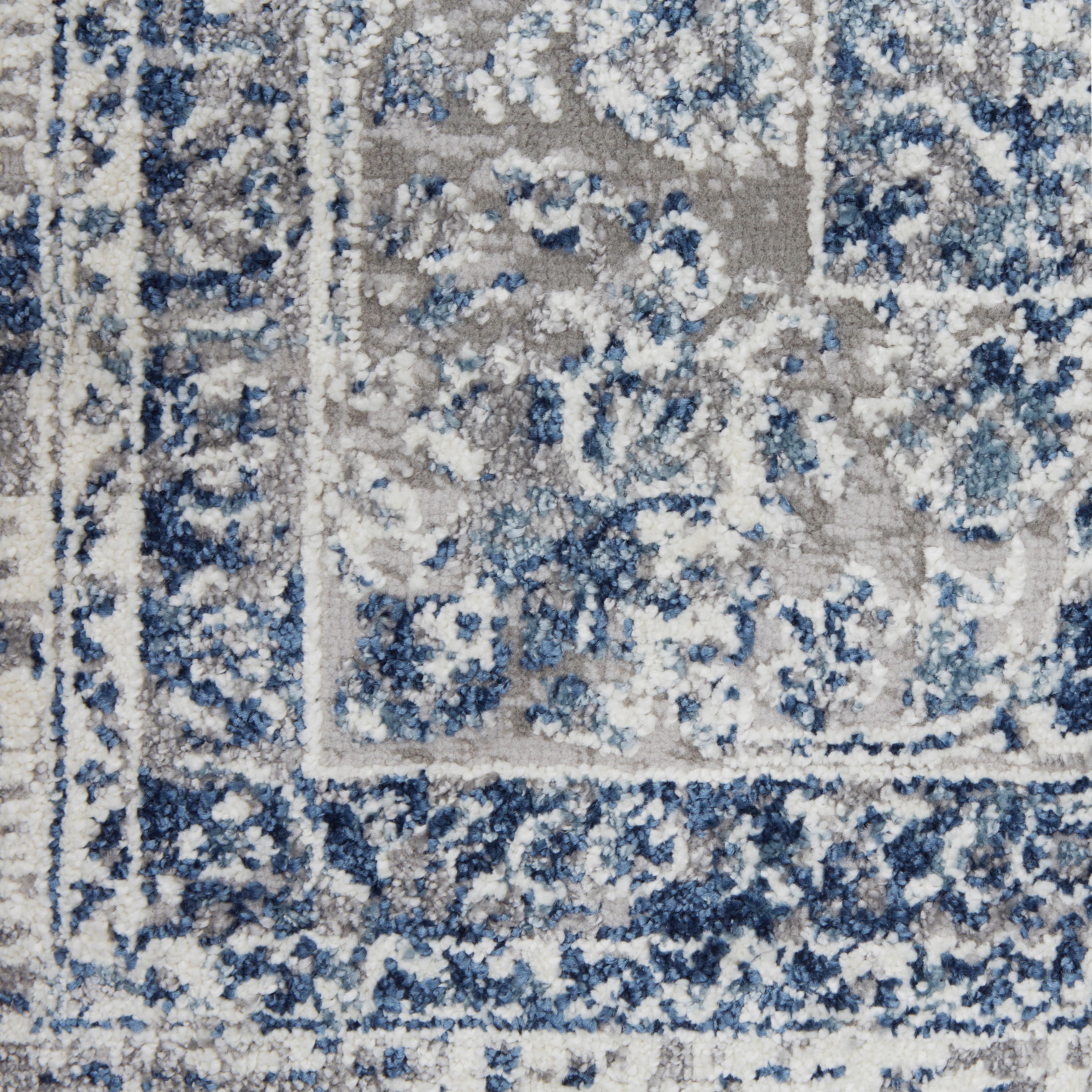 Covor țesut Marcus 2 - albastru deschis/crem, textil (120/170cm) - Mömax
