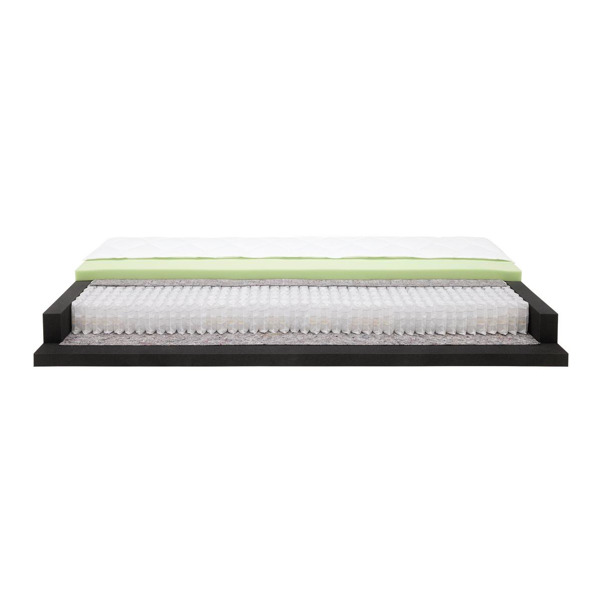 Ležišče Z Žepkastim Vzmetenjem Komfort 1000, 90x200 - bela, tekstil (90/200cm) - Premium Living