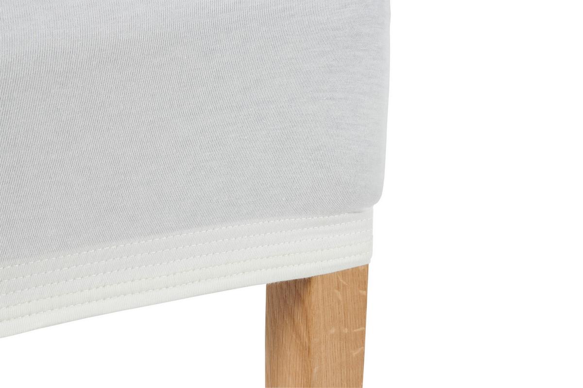Stuhlhusse Steffi in Offwhite - Naturfarben, KONVENTIONELL, Textil (47/47/67cm) - Modern Living