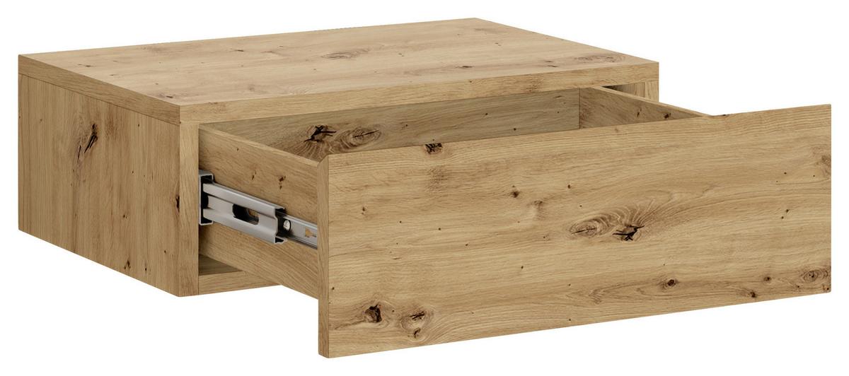 SZAFKA NOCNA TAJO - dąb artisan, Modern, materiał drewnopochodny (42/14/30cm) - Livetastic