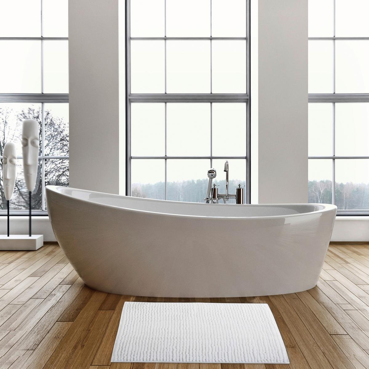 Badteppich 144504 Chenille - Weiss, Konventionell (80/50cm) - Spirella