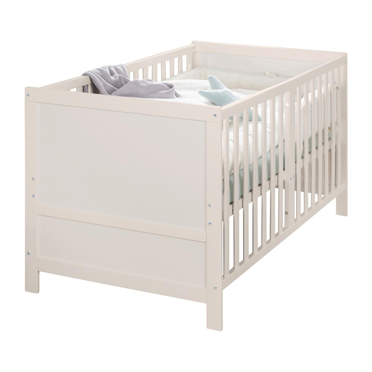 Rácsos Kiságy, Átalakítható Easy Sleep - szürke, Basics, faalapú anyag (78/78/142cm) - Roba